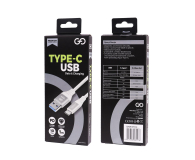 VIGGO DESIGN USB - USB-C VIGGO PREMIUM 3A 1m Biały - 1457524 - zdjęcie 4